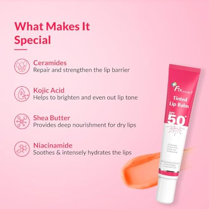 FIXDERMA بلسم شفاه مع فيتامين C وفيتامين E | بلسم شفاه للشفاه الداكنة والجافة والملساء للنساء والرجال - 15 مل - Image 4